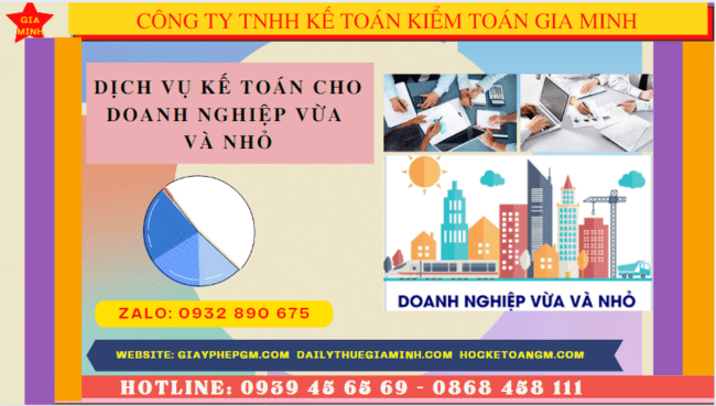 Dịch vụ kế toán cho doanh nghiệp vừa và nhỏ trọn gói ở Long An