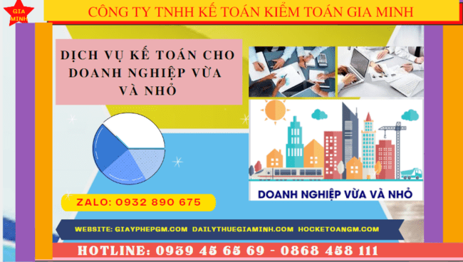 Dịch vụ kế toán cho doanh nghiệp vừa và nhỏ trọn gói ở Nam Định