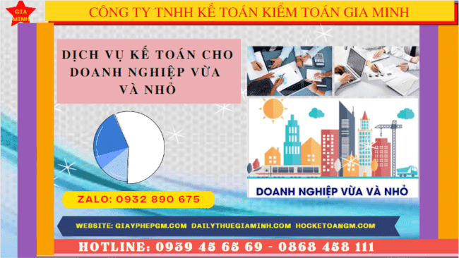Dịch vụ kế toán cho doanh nghiệp vừa và nhỏ trọn gói ở Phú Thọ
