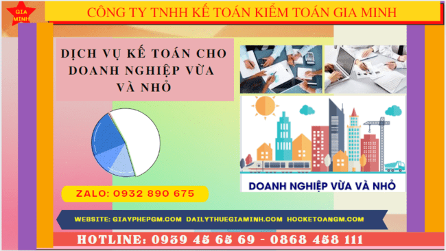 Dịch vụ kế toán cho doanh nghiệp vừa và nhỏ trọn gói ở Vĩnh Long