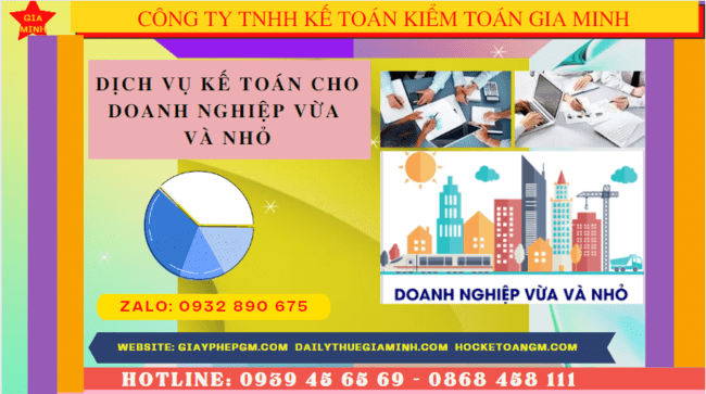 Dịch vụ kế toán cho doanh nghiệp vừa và nhỏ trọn gói ở Vĩnh Phúc