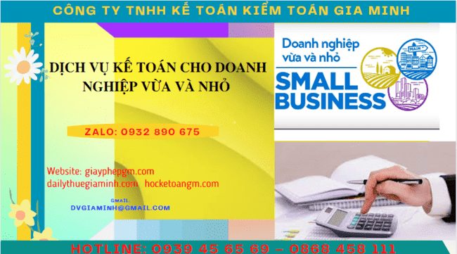 Dịch vụ kế toán cho doanh nghiệp vừa và nhỏ tại quảng trị 4 Dịch vụ làm sổ sách kế toán cho doanh nghiệp nhỏ tại Quảng Trị