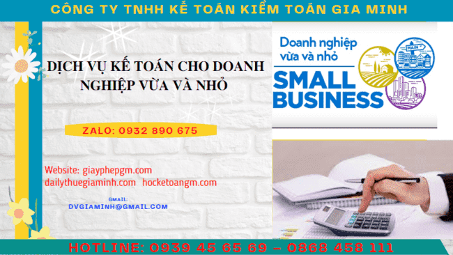 DỊCH VỤ KẾ TOÁN CHO DOANH NGHIỆP VỪA VÀ NHỎ TẠI VŨNG TÀU
