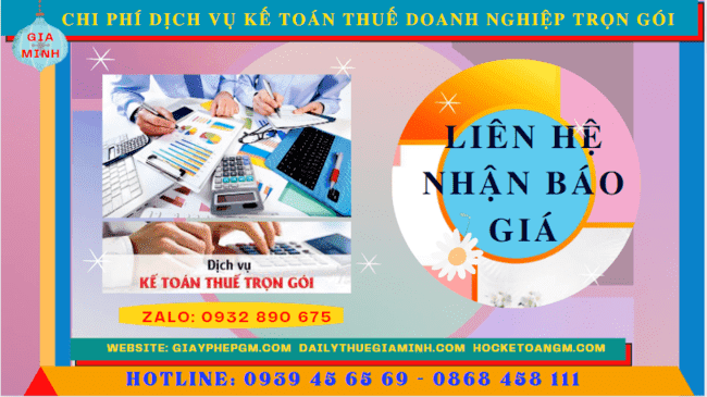 Bảng giá dịch vụ kế toán doanh nghiệp ở Tiền Giang 