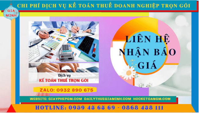 Bảng giá dịch vụ kế toán doanh nghiệp ở Vĩnh Long 
