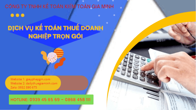 Dịch vụ kế toán thuế doanh nghiệp trọn gói tại Bình Thuận
