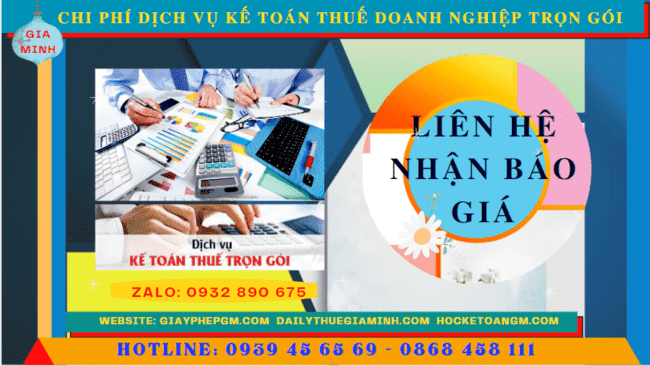 Bảng giá dịch vụ kế toán doanh nghiệp ở Bình Dương 
