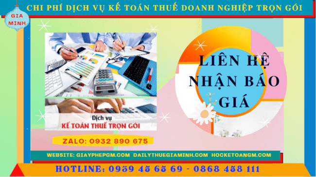 Bảng giá dịch vụ kế toán doanh nghiệp ở Đồng Nai 