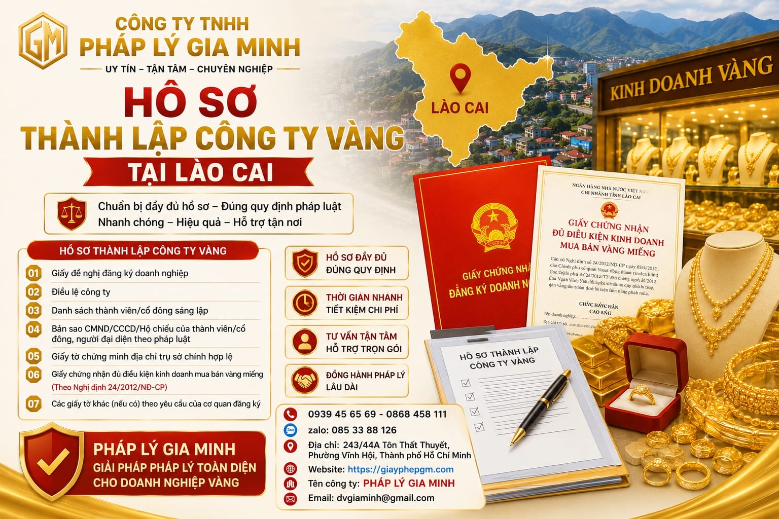 Thành Lập Công Ty Kinh Doanh Vàng Tại Lào Cai – Điều Kiện, Hồ Sơ Và Kinh Nghiệm Thực Tế Mới Nhất 11 Hồ sơ thành lập công ty vàng tại Lào Cai
