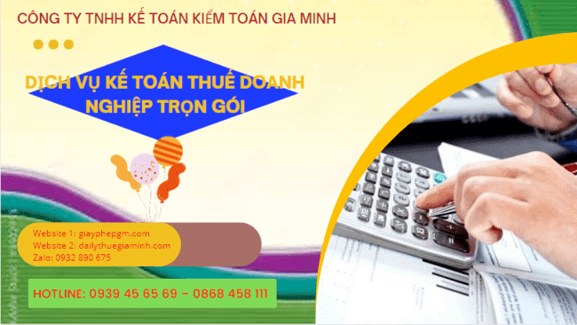 Dịch vụ kế toán thuế doanh nghiệp trọn gói tại Nha Trang