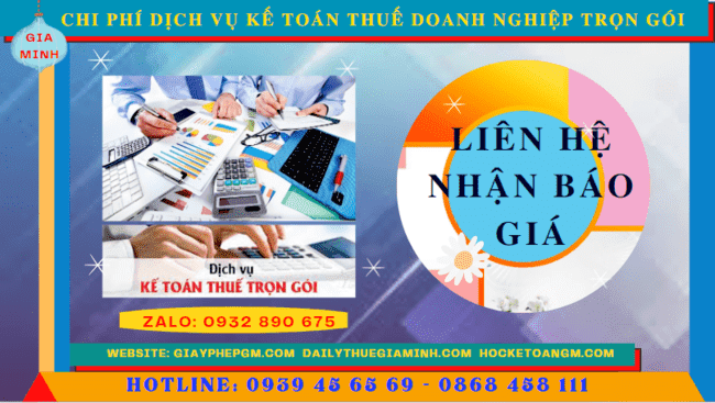 Bảng giá dịch vụ kế toán doanh nghiệp ở Nghệ An 