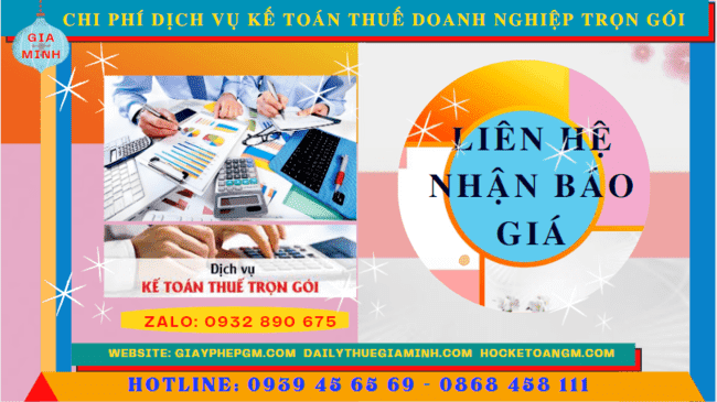 Bảng giá dịch vụ kế toán doanh nghiệp ở TT Huế 