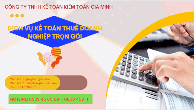 Dịch vụ kế toán thuế doanh nghiệp trọn gói tại Huế