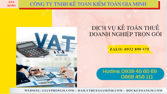 Đơn vị cung cấp dịch vụ kế toán thuế doanh nghiệp ở Bắc Giang 