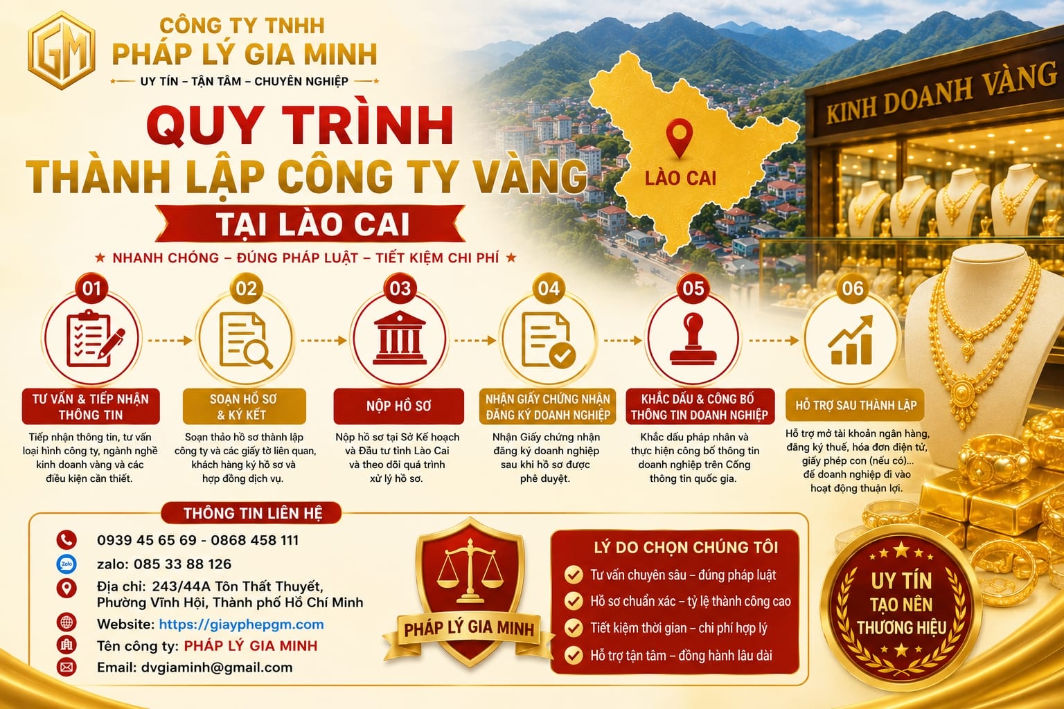Thành Lập Công Ty Kinh Doanh Vàng Tại Lào Cai – Điều Kiện, Hồ Sơ Và Kinh Nghiệm Thực Tế Mới Nhất 14 Quy trình thành lập công ty vàng tại Lào Cai