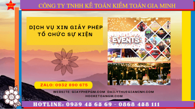 DỊCH VỤ XIN GIẤY PHÉP TỔ CHỨC SỰ KIỆN TẠI BÌNH ĐỊNH 6 Thủ tục xin giấy phép tổ chức sự kiện trọn gói tại Bình Định