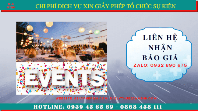 Dịch vụ xin giấy phép tổ chức sự kiện tại quảng bình 5 Bảng giá xin giấy phép tổ chức sự kiện tại Quảng Bình