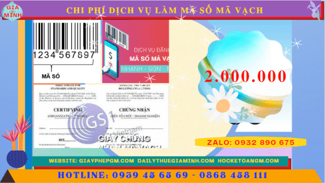 DỊCH VỤ LÀM MÃ SỐ MÃ VẠCH TẠI NAM ĐỊNH 5 Chi phí đăng ký mã vạch uy tín trọn gói tại Nam Định