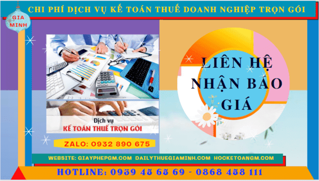 DỊCH VỤ KẾ TOÁN THUẾ DOANH NGHIỆP TRỌN GÓI TẠI VĨNH PHÚC 11 Bảng giá dịch vụ kế toán doanh nghiệp ở Vĩnh Phúc