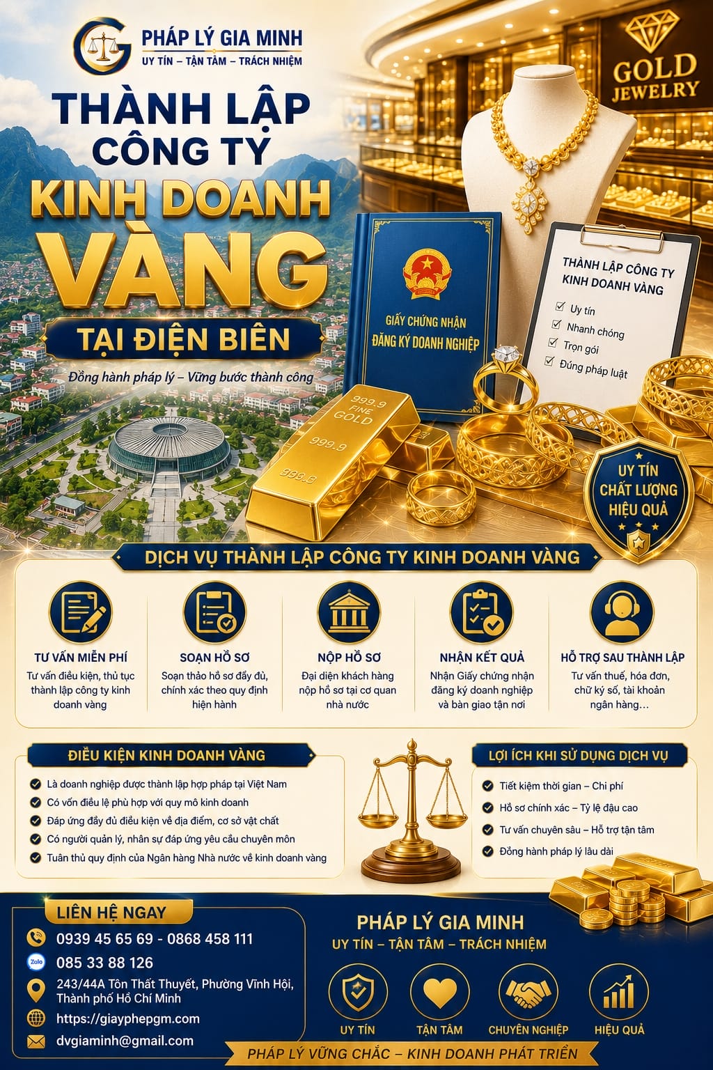 Thành Lập Công Ty Kinh Doanh Vàng Tại Điện Biên – Điều Kiện, Hồ Sơ Và Kinh Nghiệm Thực Tế Từ Chuyên Gia 8 Thành lập công ty kinh doanh vàng tại Điện Biên