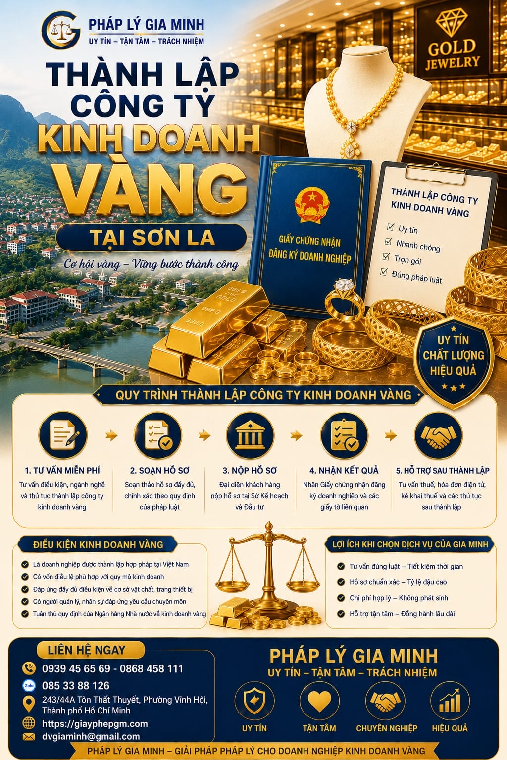 Thành lập công ty kinh doanh vàng tại Sơn La – Điều kiện, thủ tục và giải pháp tối ưu 2026 8 Thành lập công ty kinh doanh vàng tại Sơn La