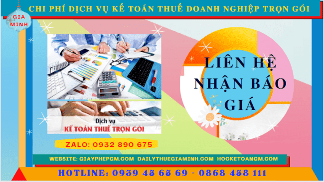 Bảng giá dịch vụ kế toán doanh nghiệp ở Bắc Giang 