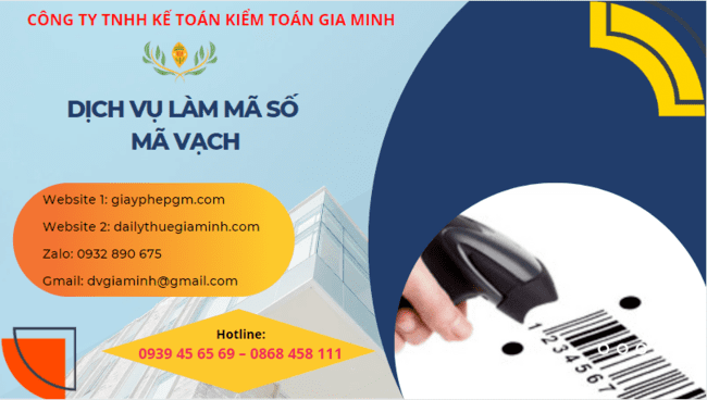 DỊCH VỤ LÀM MÃ SỐ MÃ VẠCH TẠI NAM ĐỊNH 6 Dịch vụ đăng ký mã vạch trọn gói tại Nam Định