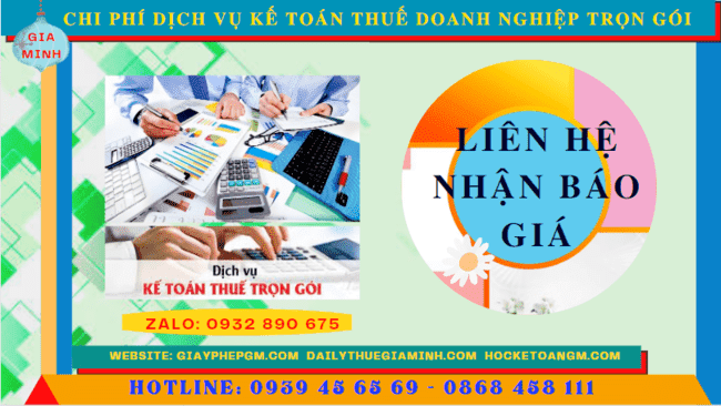 DỊCH VỤ KẾ TOÁN THUẾ DOANH NGHIỆP TRỌN GÓI TẠI PHÚ THỌ 5 Bảng giá dịch vụ kế toán doanh nghiệp ở Phú Thọ