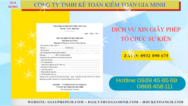 DỊCH VỤ XIN GIẤY PHÉP TỔ CHỨC SỰ KIỆN TẠI HÒA BÌNH 4 Dịch vụ xin giấy phép tổ chức sự kiện chuyên nghiệp tại Hòa Bình