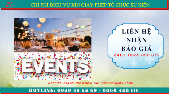 Bảng giá xin giấy phép tổ chức sự kiện tại thành phố Hải Phòng