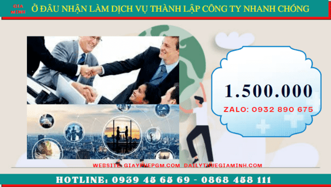 Chi phí dịch vụ thành lập công ty trọn gói tại Yên Bái