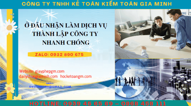 Dịch vụ thành lập công ty nhanh-trọn gói-giá-rẻ tại Hà Tĩnh