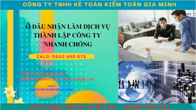 Dịch vụ thành lập công ty nhanh-trọn gói-giá-rẻ tại Thanh Hóa