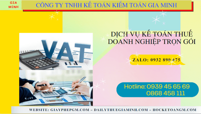 Đơn vị cung cấp dịch vụ kế toán thuế doanh nghiệp ở Yên Bái 