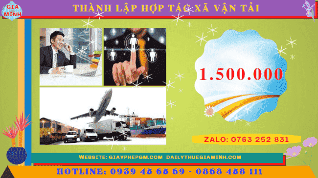 Chi phí thành lập hợp tác xã vận tải
