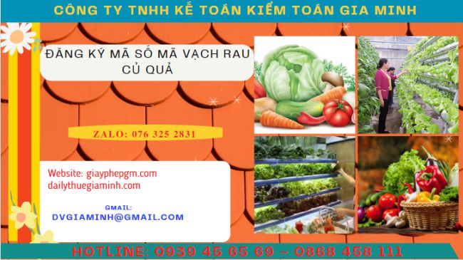 Đăng ký mã số mã vạch rau củ quả 4 Hướng dẫn thủ tục cấp mã số mã vạch rau củ quả