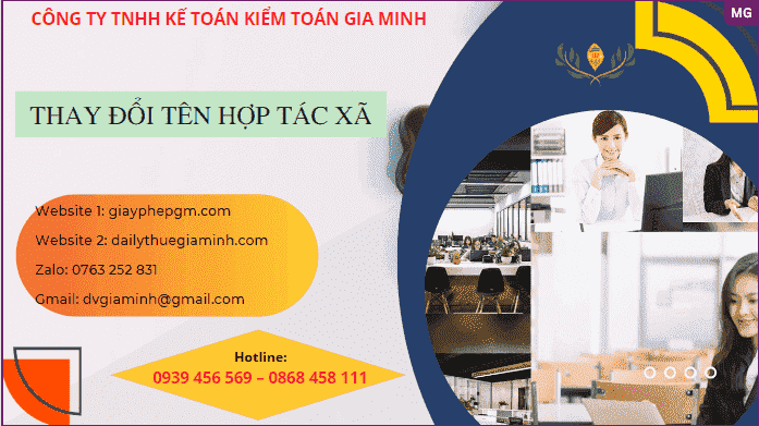 Thủ tục đăng ký đổi tên hợp tác xã
