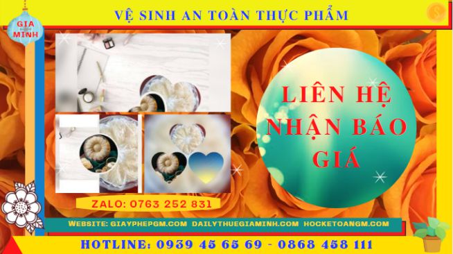 Chi phí xin giấy cơ sở đủ điều kiện sản xuất yến sào
