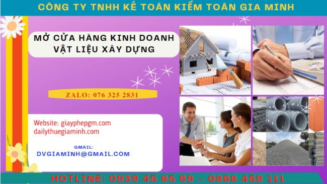 THỦ TỤC MỞ CỬA HÀNG KINH DOANH VẬT LIỆU XÂY DỰNG 6 Đăng ký kinh doanh cửa hàng vật liệu xây dựng như thế nào?