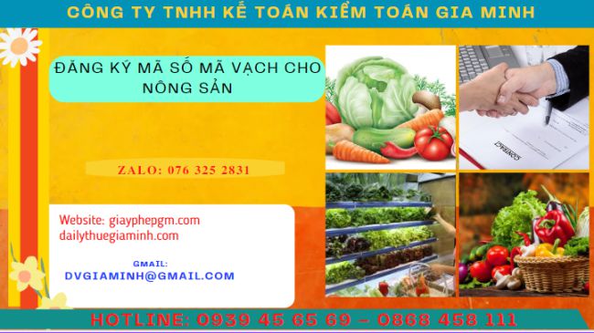 Đăng ký mã số mã vạch cho nông sản 4 Dịch vụ đăng ký mã số mã vạch hàng nông sản