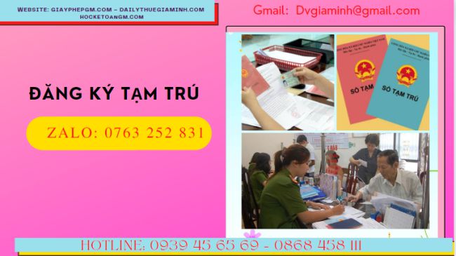Đăng ký tạm trú 4 Hồ sơ đăng ký tạm trú