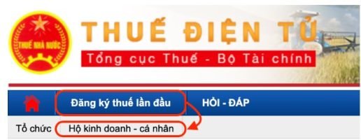 Hướng dẫn đăng ký thuế lần đầu