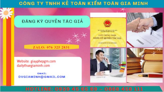 ĐĂNG KÝ BẢN QUYỀN TÁC GIẢ 1 Thủ tục cấp giấy chứng nhận đăng ký quyền tác giả