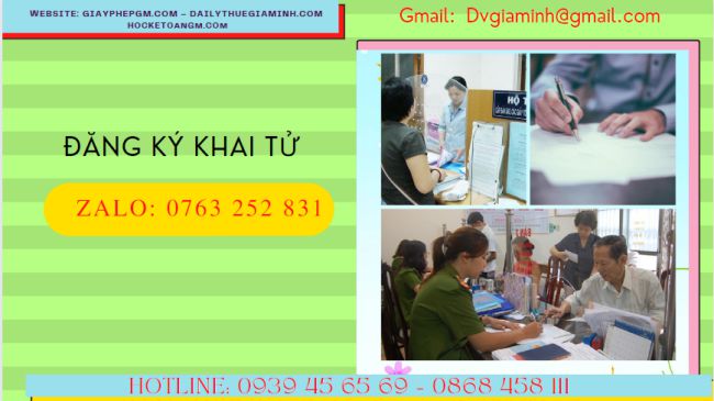 Thủ tục đăng ký khai tử 4 Thủ tục đăng ký khai tử mới nhất