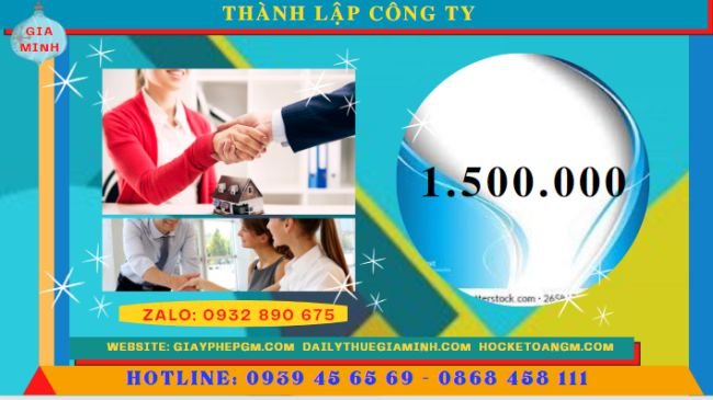 Bảng giá thành lập công ty ở Mỹ Tho - Tiền Giang