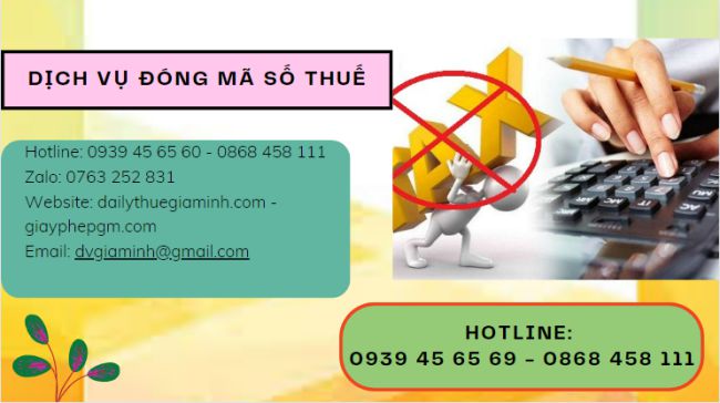Dịch vụ đóng mã số thuế tại Quận Hải Châu 8 Cách mở lại mã số thuế bị đóng tại Quận Hải Châu