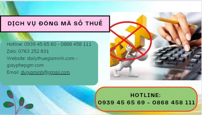 Dịch vụ đóng mã số thuế tại Tuyên Quang 4 Cách mở lại mã số thuế bị đóng tại Tuyên Quang