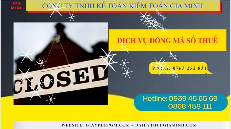 Dịch vụ đóng mã số thuế tại Cao Bằng 6 Cách mở lại mã số thuế doanh nghiệp bị đóng tại Cao Bằng