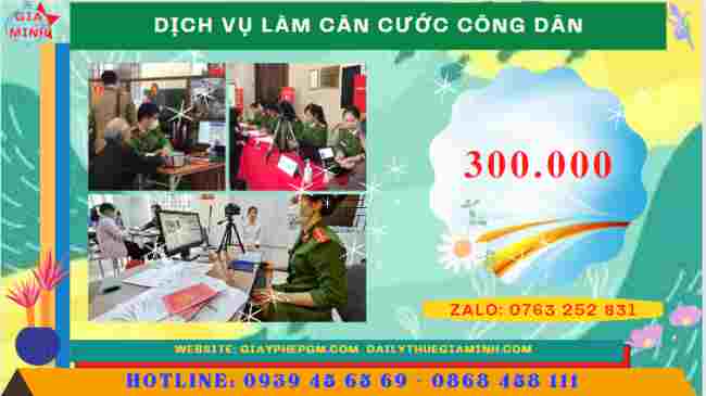 DỊCH VỤ THAY ĐỔI CĂN CƯỚC TẠI BẮC KẠN 12 Chi phí dịch vụ làm căn cước công dân tại Bắc Kạn