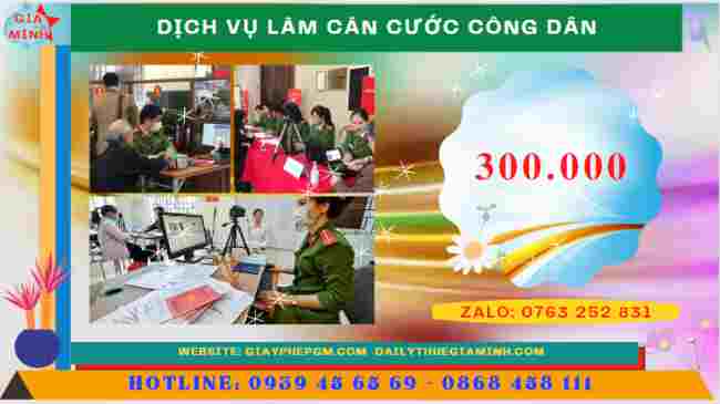 Chi phí dịch vụ làm căn cước công dân tại Bình Dương
